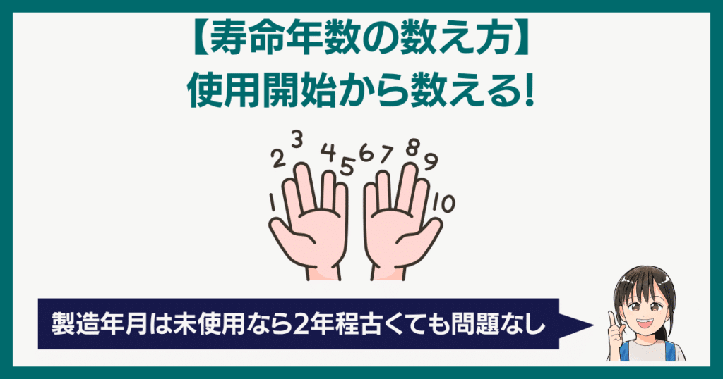 寿命年数の数え方