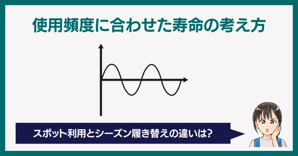 使用頻度に合わせた寿命の考え方