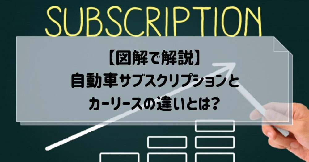 図解で解説 自動車サブスクリプションとカーリースの違いとは カーサブスクリプションnavi